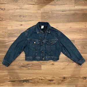 Vintage Riveted Lee Blanket Lined Jean Jacket Womens Small